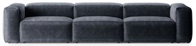 Canapea 4 locuri Bergamo velur reiat L364 cm