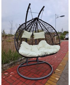 Scaun agatat, maro/crem DALVEA 2 NEW