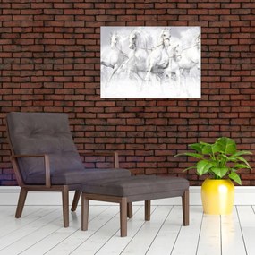 Tablou - Ilustrație de cai de curse (70x50 cm)