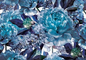 Fototapet - Flori albastre (254x184 cm), în 8 de alte dimensiuni noi