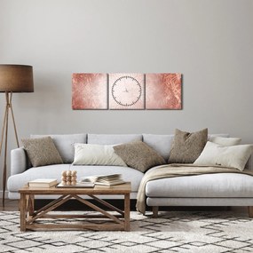 Tablou - Mandala roz (cu ceas) (90x30 cm)