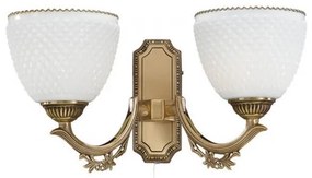 Aplica clasica design italian din alama si sticla 8651 RA-A. 8651/2