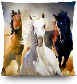 Pernă Horses, 45 x 45 cm