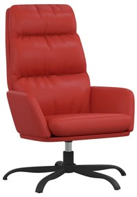 341145 vidaXL Scaun de relaxare, roșu vin, piele ecologică