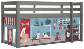PINO PAT SEMI-INALT și perdea Pet Shop.