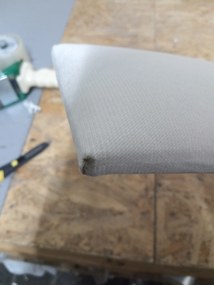 OFERTA Panou de perete tapițat FRAME PAROS 15x90 cm, crem II. calitate