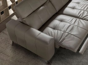 Canapea 2 locuri design italian, Functia Relax, Cowhide gri