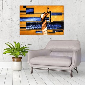 Tablou picturii abstracte (90x60 cm)