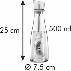 Recipient pentru ulei cu infuzor Tescoma VITAMINO,Metallic Line, 500 ml, 500 ml
