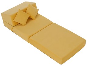 Scaun pliant/saltea PELOS, galben