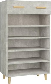 vidaXL Pantofar, gri beton, 60x35x105 cm, lemn compozit
