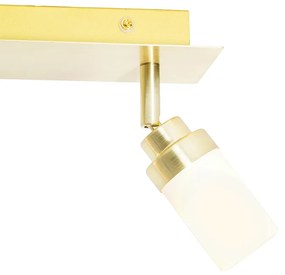 Spotlight modern pentru baie din alamă cu 2 lumini IP44 - Japie