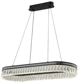Candelabru din cristal cu LED reglabil, suspendat pe cablu THALIA LED/50W/230V 3000-6000K + telecomandă