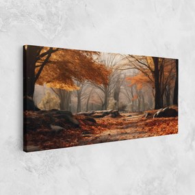 Tablou Canvas, 50x100cm, Dormitor si Living, Peisaje, Toamna, Autumn Forest