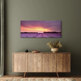 Tablou - Câmp de lavandă (120x50 cm)
