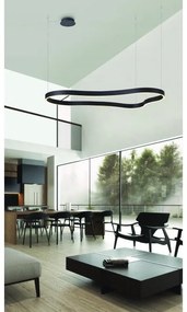 Lustra LED XXL suspendata design modern MIRABELLA 120 3000K DIMM BK