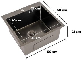 Chiuvetă Korin din oțel inoxidabil