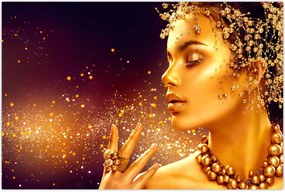 Tablou - Machiaj de aur (90x60 cm)