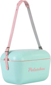 Geanta frigorifica Polarbox Pop, 20 litri, Polistiren AIRPOP, 5-15°C pana la 24 h, Albastru/Roz