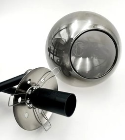 Lustră aplicată MALENA 3xE14/5W/230V negru/gri