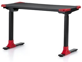 Masa OfficeTech Game cu inaltime reglabila, 120 x 60 cm, neagra