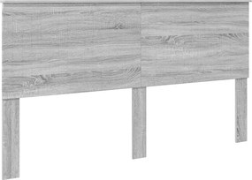 vidaXL Tăblie cap cu headboard Gri Sonoma 180 cm Lemn compozit