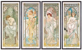 Reproducere The Times of the Day (1899), Alfons Mucha