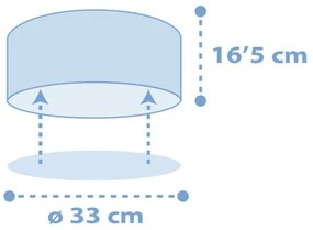 Plafonieră pentru copii STAR LIGHT 2xE27/60W/230V albastră Dalber 82216T
