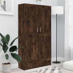 815612 vidaXL Bibliotecă, stejar fumuriu, 82,5x30,5x150 cm, lemn prelucrat
