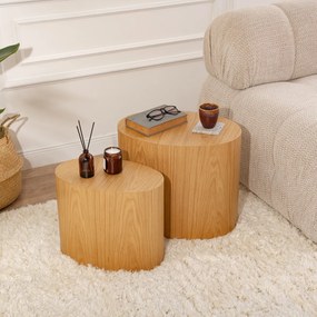 Măsuță auxiliară Elipse Set Oak, 2 buc.