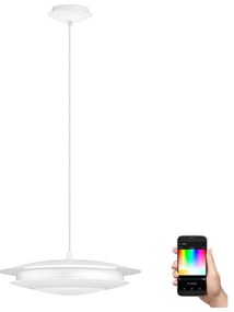 Eglo 98041 - Lustr LED RGB dimabil MONEVA-C pe cablu LED/18W/230V
