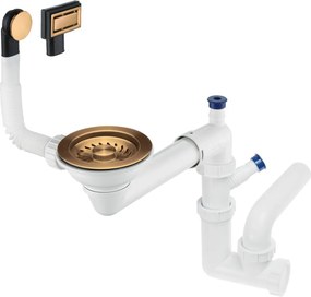 SPACE-SAVER – Sifon pentru Chiuvetă din Granit, ZXY_C949 Finisaj Bronz Periat 🛠️✨