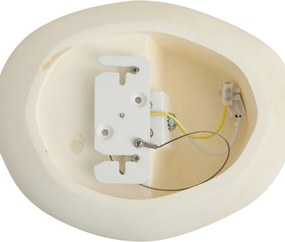 Lampă de perete Japandi Crem Rotundă 28cm - Pietra