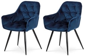Set de scaune de sufragerie DCH-421 BLUE4, 2 buc.