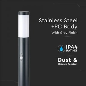 Lampă de exterior cu senzor 1xE27/60W/230V IP44 80cm antracit