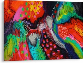 Tablou abstract - culori (70x50 cm)