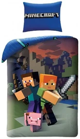 Minecraft Steve and Alex set de lenjerie de pat 140×200cm, 70×90 cm