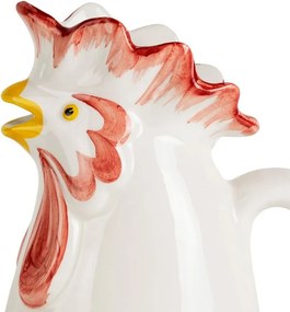 Carafă din ceramică pictata manual, 1.4 L, „Basse-Cour”