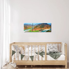 Tablou - Râul Yangtze (cu ceas) (90x30 cm)