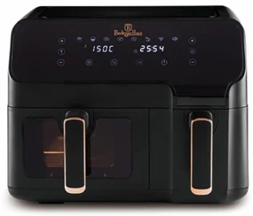 Friteuza cu aer cald dubla, airfryer 5.5+3.5 Black Rose Berlinger Haus BH 9467