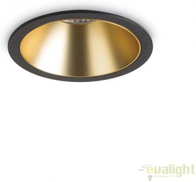 Spot LED incastrabil design modern GAME FI1 ROUND negru / auriu 192345