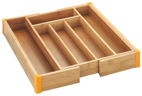 Organizator din bambus pentru tacâmuri Maximex Tray