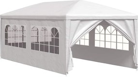 vidaXL Cort de petrecere, alb, 3 x 6 m