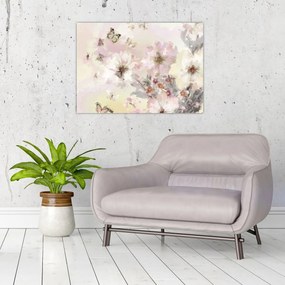 Tablou - Flori,pictură (70x50 cm)