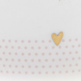 Cană de porțelan Inimioară aurie 100 ml