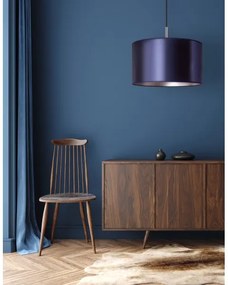 Duolla - Lustră pe cablu CANNES 1xE27/15W/230V d. 45 cm albastră/argintie