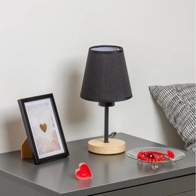 Lampă de masă Brilagi NUBILA WOOD 1xE27/25W/230V stejar/negru