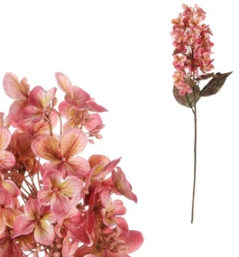 Floare artificiala Hydrangea roz vechi, 72 cm