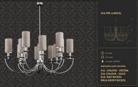 Candelabru 12 brate elegant design clasic realizat manual Lea