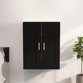 vidaXL Dulap de perete, negru, 69,5x32,5x90 cm, lemn prelucrat